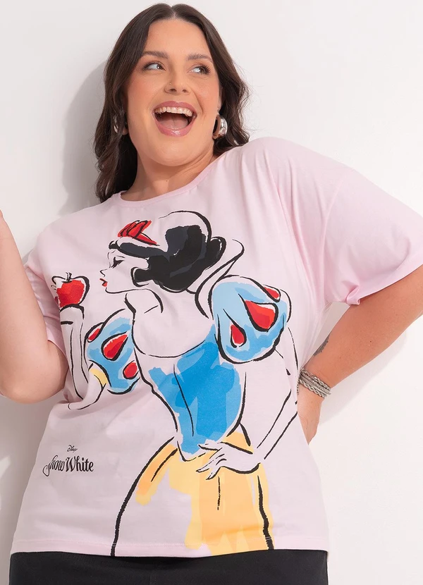 Disney - Blusa Branca de Neve Rosa
