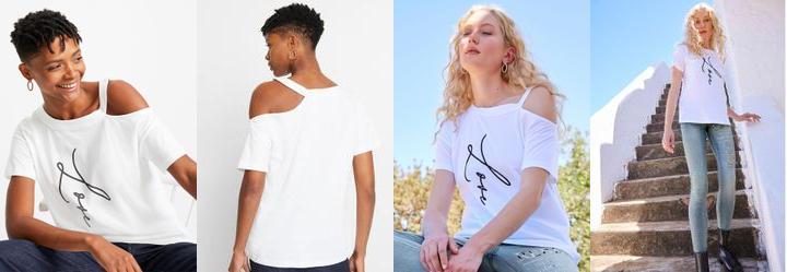 Blusa Branca em Malha de Algodo Penteado