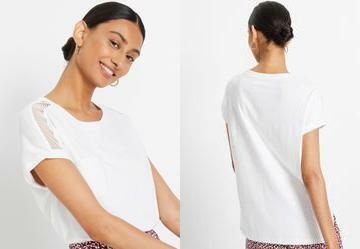 Blusa Branca em Malha de Algodo