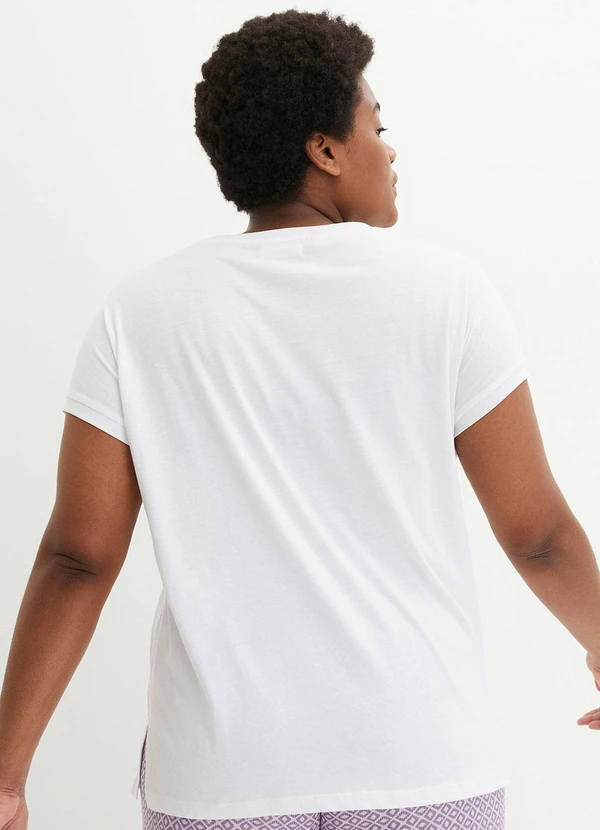 bonprix - Blusa Branca em Malha de Algodão 4