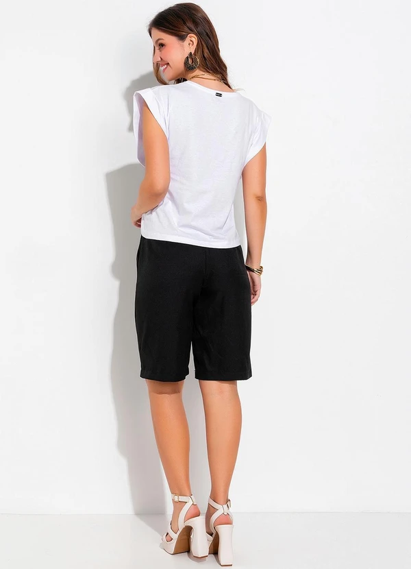 Quintess - Blusa Branca em Malha de Algodão 8