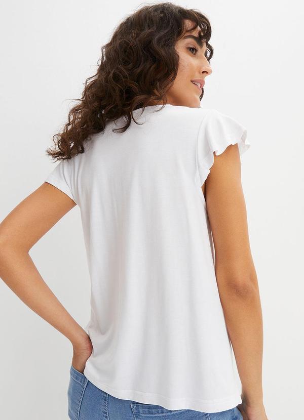 bonprix - Blusa Branca em Malha de Viscose 2