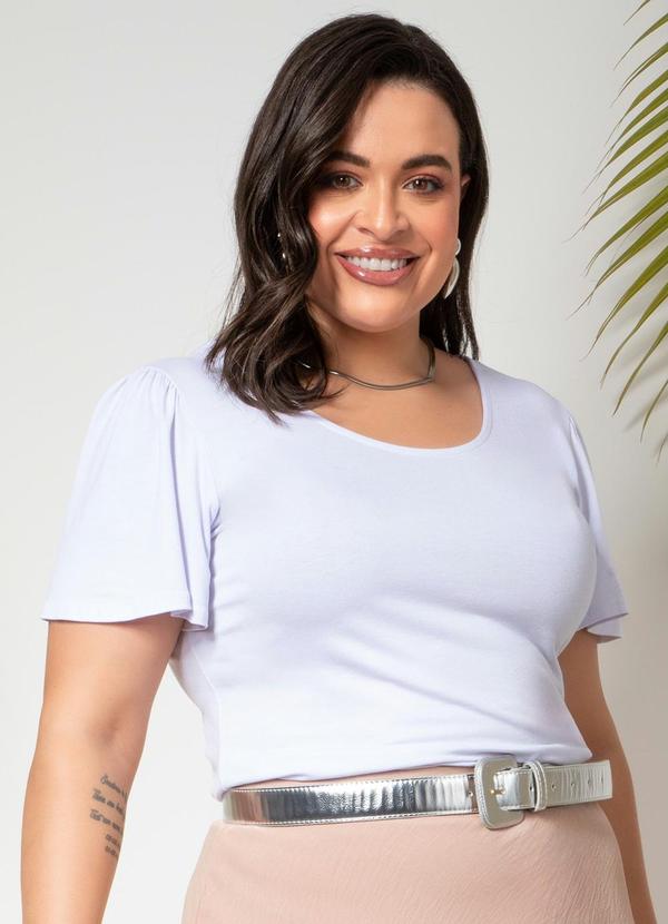 Quintess - Blusa Branca em Malha de Viscose 5