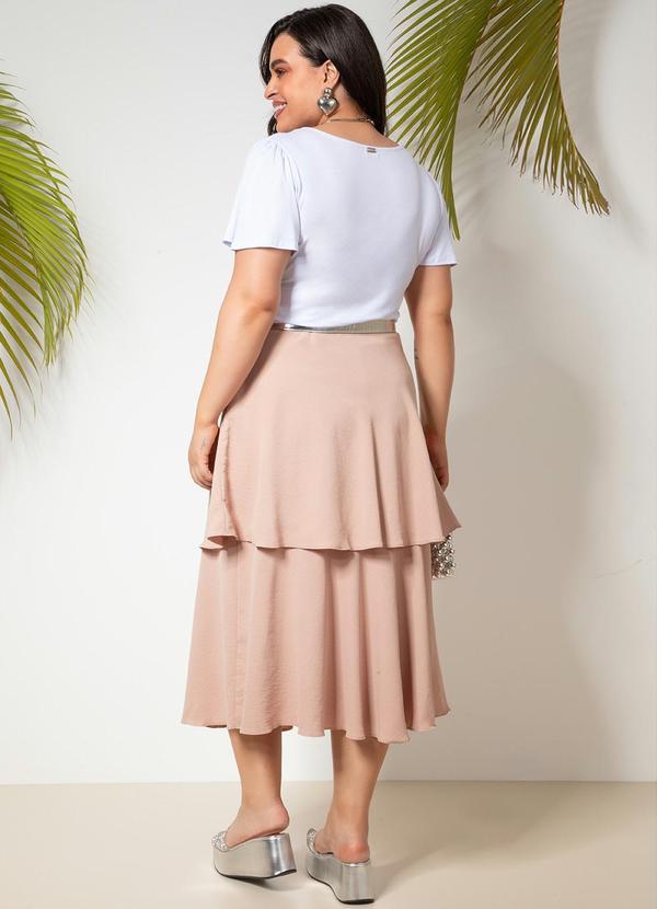 Quintess - Blusa Branca em Malha de Viscose 8