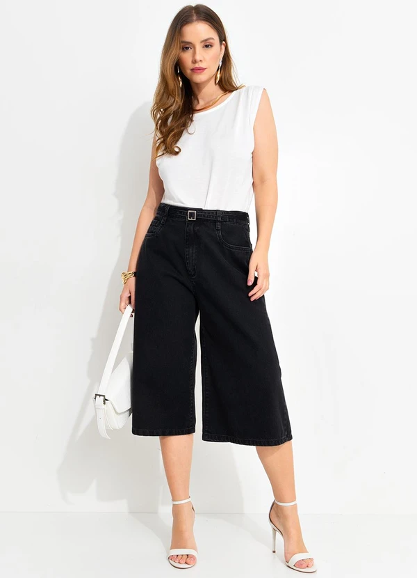 Quintess - Blusa Branca em Malha de Viscose 14