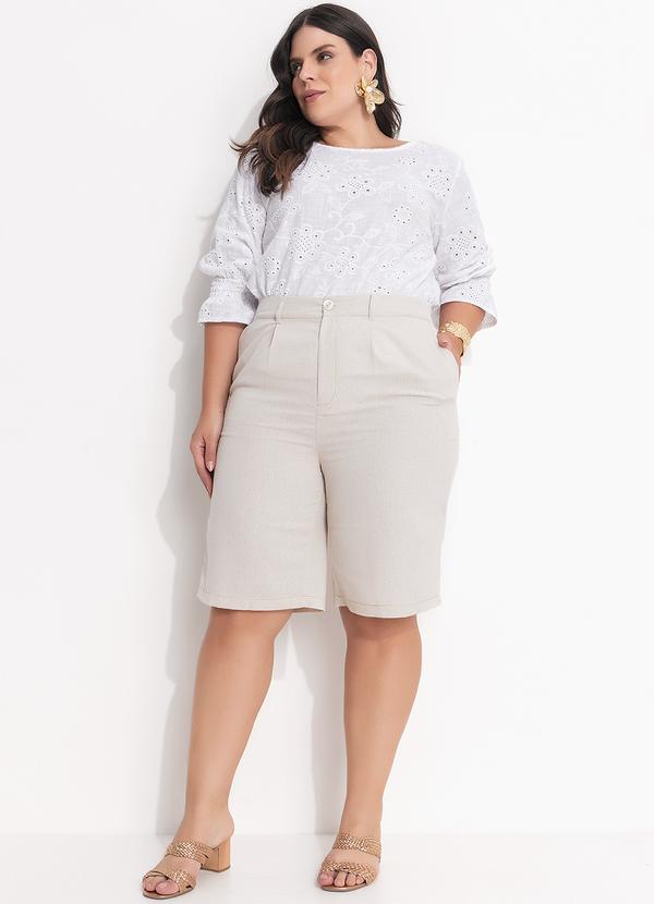 Quintess - Blusa Branca em Tecido Laise 5