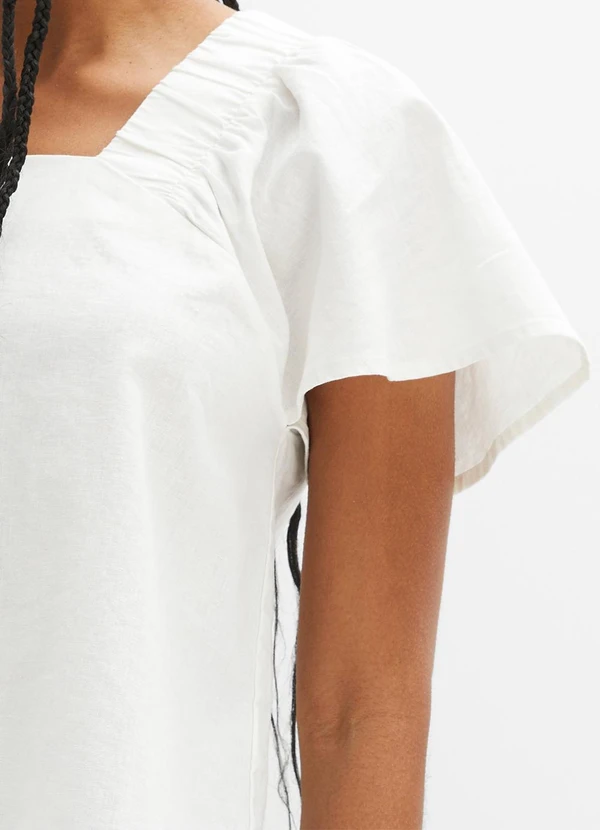 bonprix - Blusa Branca em Tricoline 5