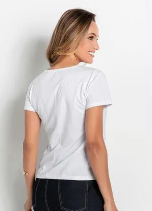 Rosalie - Blusa Branca Estampada - ROSALIE