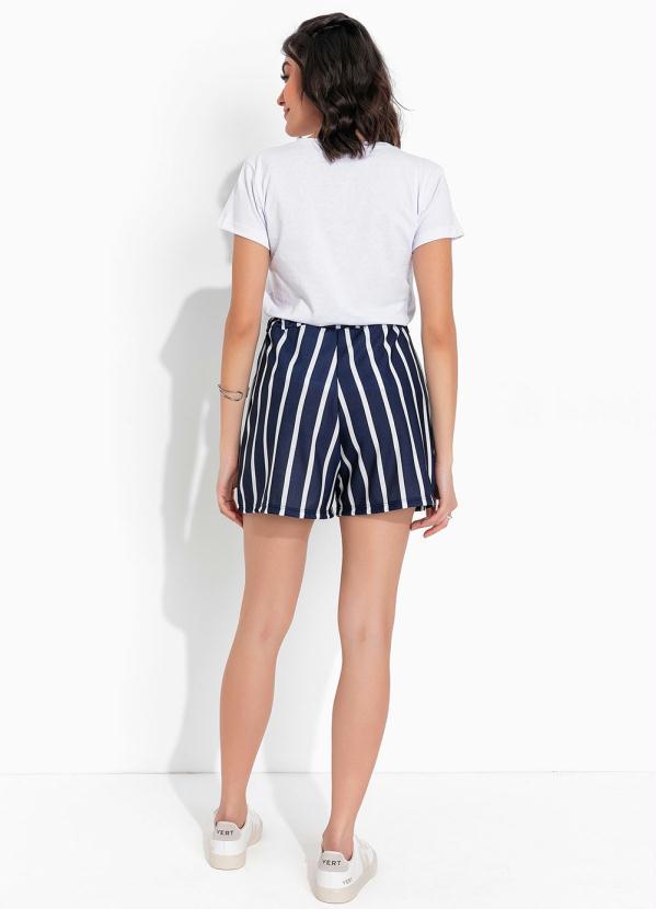 Outlet - Blusa Branca Manga Curta e Estampa Localizada 5