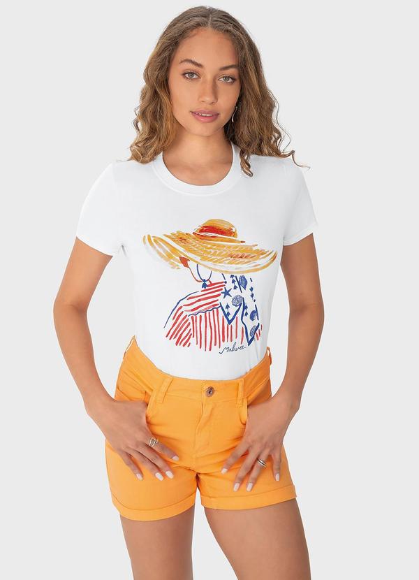 Malwee - Blusa Branca Mulher em Malha 2