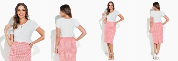 Blusa Branco com Gota