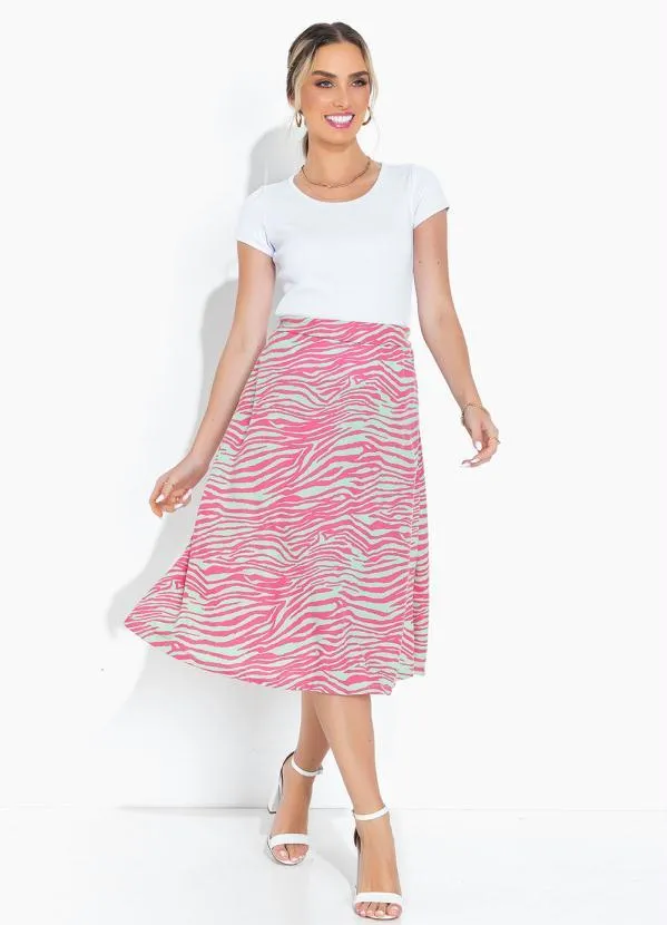 Moda Pop - Blusa Branco com Mangas Curtas e Decote Redondo 3