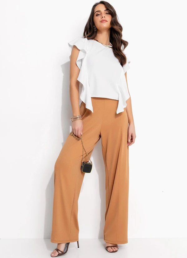 Quintess - Blusa Branco em Malha Crepe 3