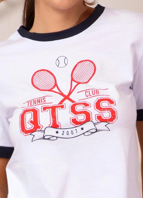 Quintess - Blusa Branco em Malha de Algodão Penteado 2