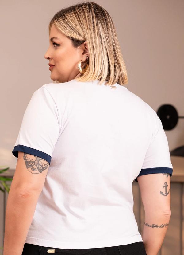 Quintess - Blusa Branco em Malha de Algodão Penteado 7