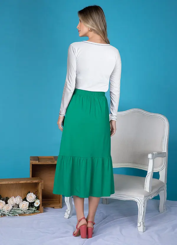 bonprix - Blusa Branco em Malha de Algodão 4