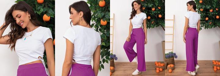 Blusa Branco em Malha de Algod�o