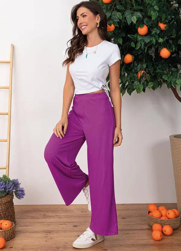 Moda Pop - Blusa Branco em Malha de Algodão 3