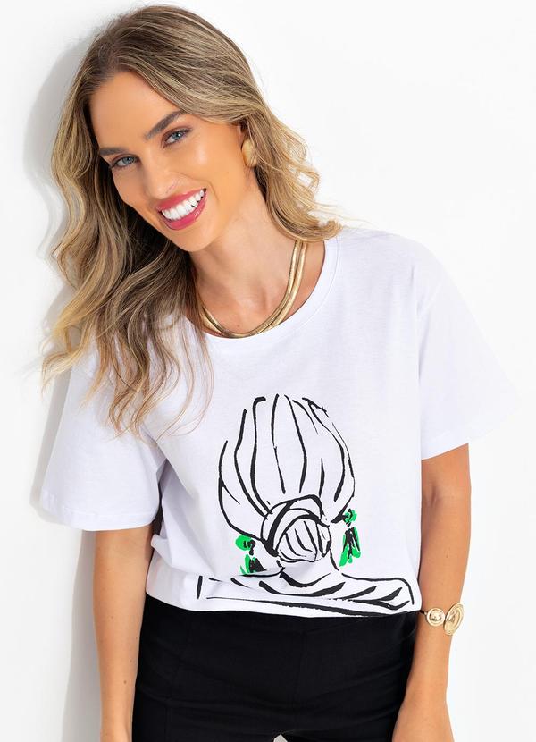 Bimini - Blusa Branco em Malha de Algodão 5