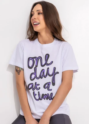 Bimini - Blusa Branco em Malha de Algodão - BIMINI