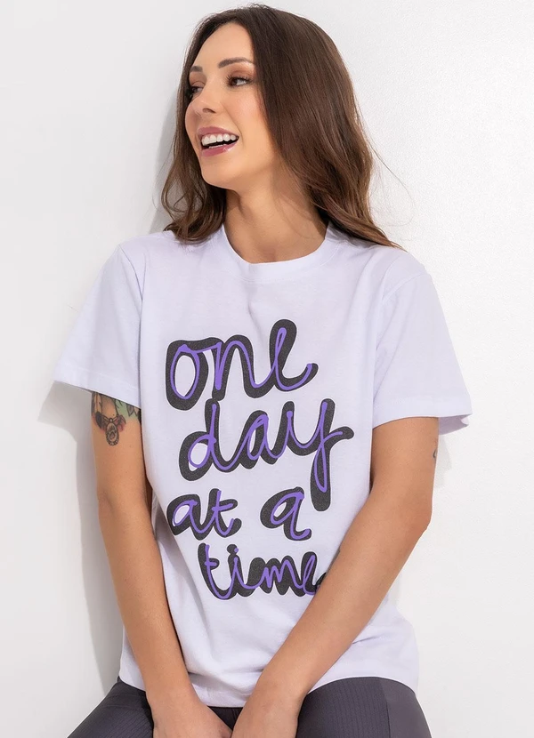 Bimini - Blusa Branco em Malha de Algodão