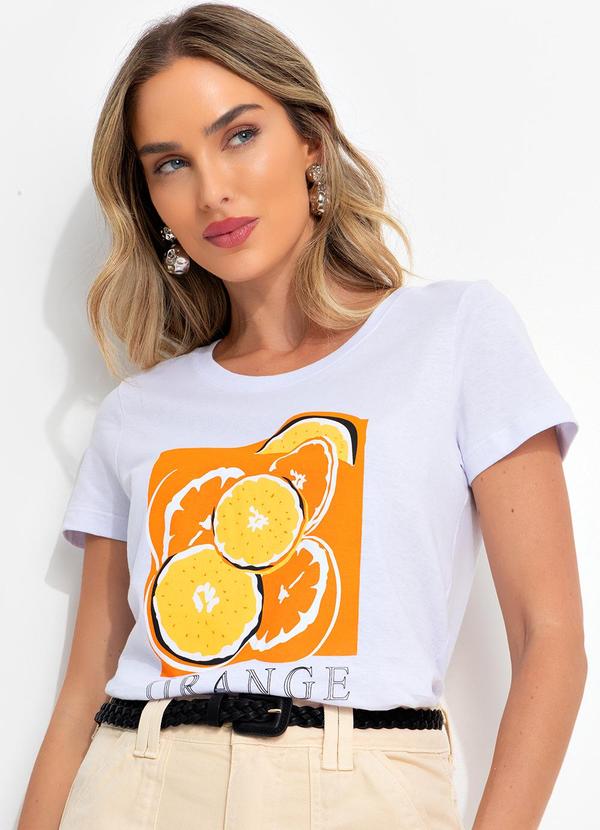 Bimini - Blusa Branco em Malha de Algodão