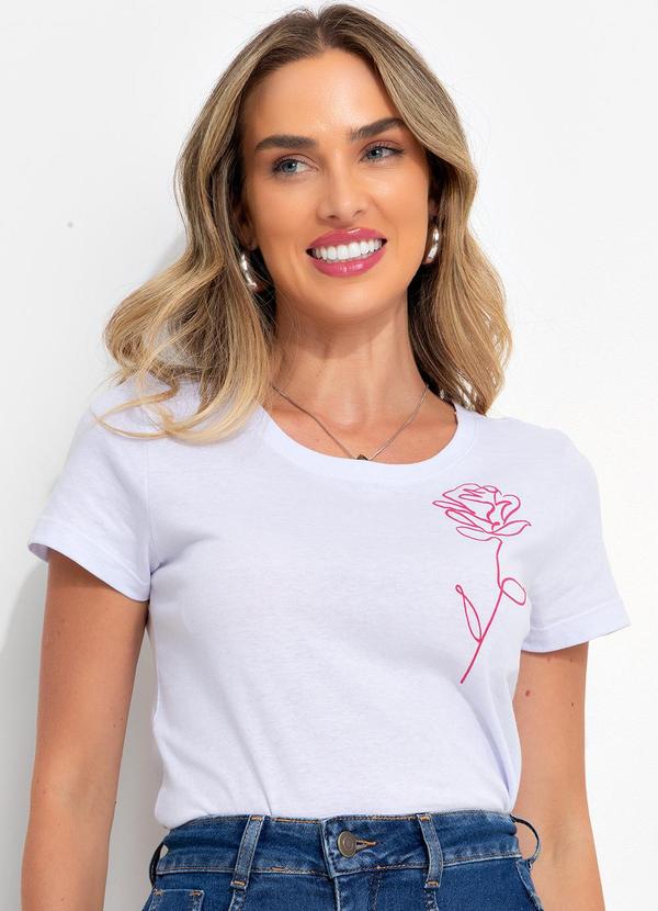 Bimini - Blusa Branco em Malha de Algodão