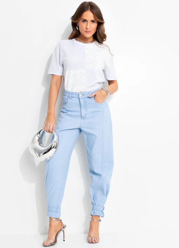 Quintess - Blusa Branco em Malha de Algodão 4