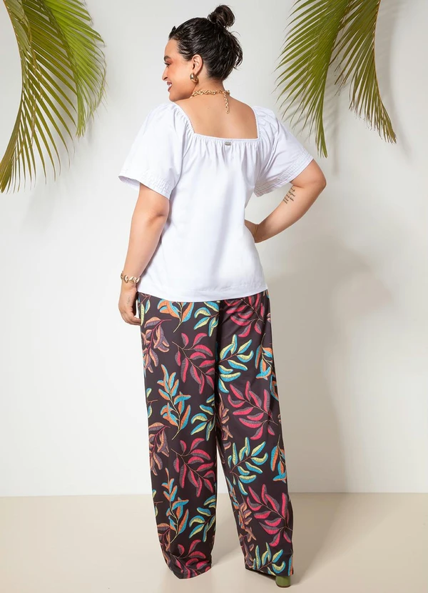 Quintess - Blusa Branco em Tricoline 2