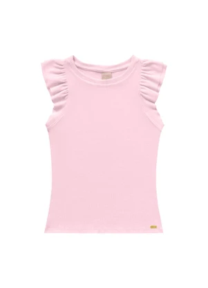 Angel - Blusa C/Mangas Babado Rosa - ANGEL