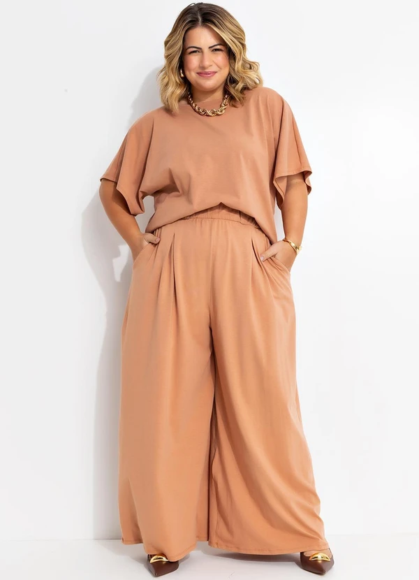 Quintess - Blusa Camel em Cotton 15