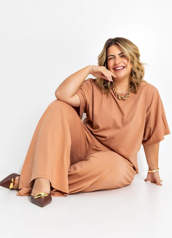 Quintess - Blusa Camel em Cotton