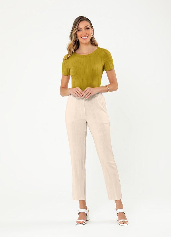 Cativa - Blusa Canelada Amarelo Escuro 4