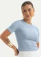 Cativa - Blusa Canelada Lilás - variação: Azul Claro