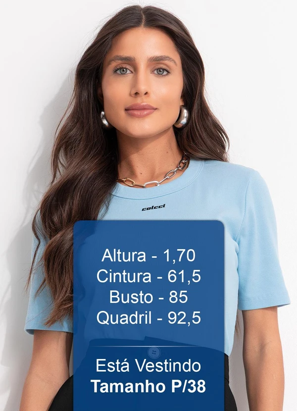 Colcci - Blusa Canelada Azul 5