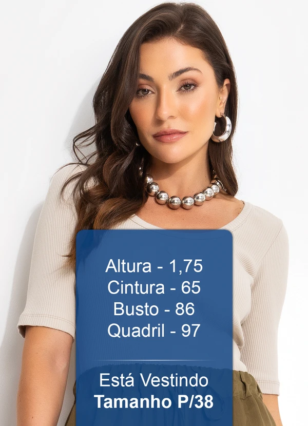 Forum - Blusa Canelada Bege 5