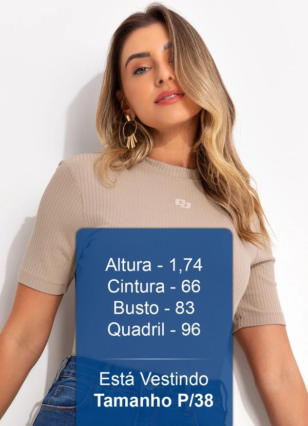 Colcci - Blusa Canelada Bege 5