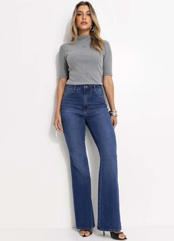 Colcci Jeans - Blusa Canelada Cinza 3