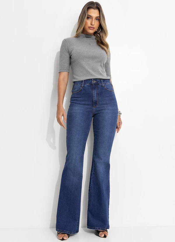 Colcci Jeans - Blusa Canelada Cinza 6