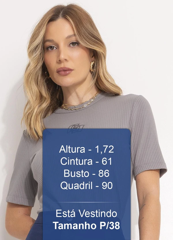 Colcci - Blusa Canelada Cinza 5