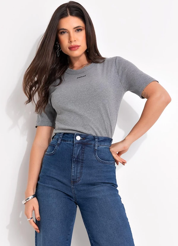 Colcci - Blusa Canelada Cinza 3