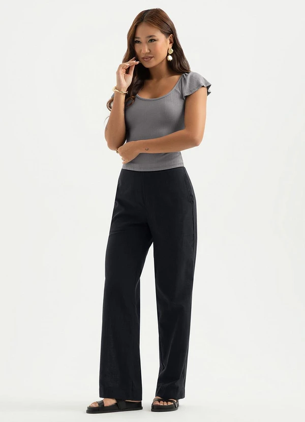 Cativa - Blusa Canelada Cinza 3