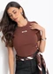 Colcci Jeans - Blusa Canelada Cj Marrom - variação: Marrom