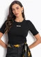 Colcci Jeans - Blusa Canelada Cj Marrom - variação: Preto