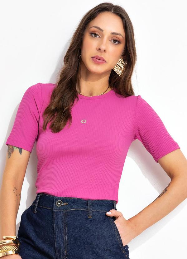 Colcci Jeans - Blusa Canelada Cj Rosa