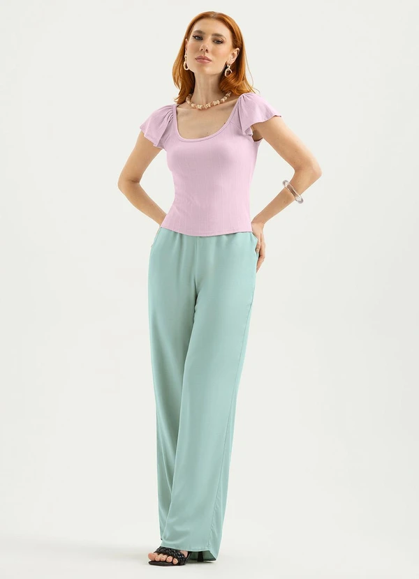 Cativa - Blusa Canelada Lilás 3