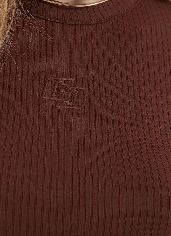 Colcci - Blusa Canelada Marrom 8