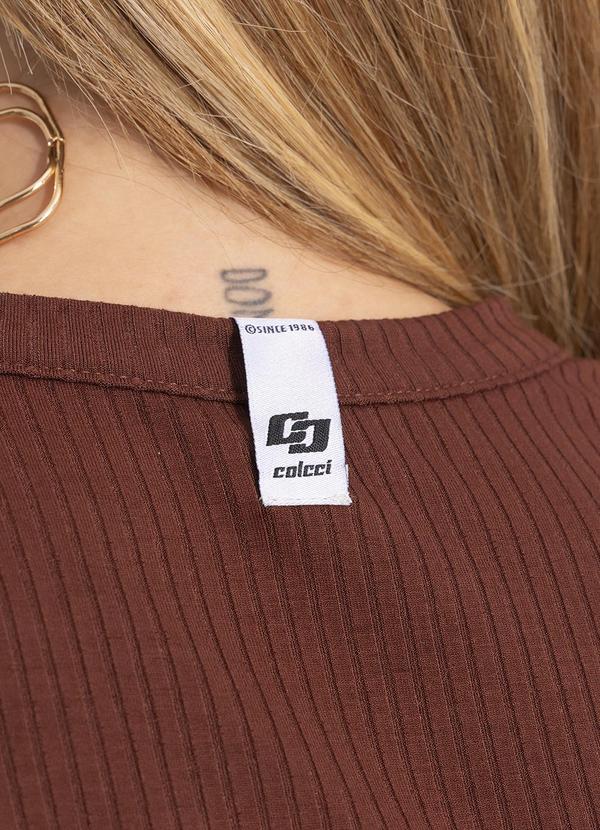 Colcci - Blusa Canelada Marrom 9