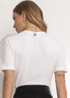 Colcci - Blusa Canelada Off White - COLCCI