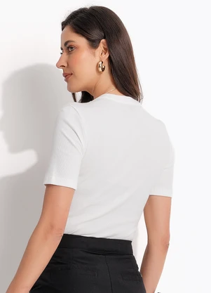 Colcci - Blusa Canelada Off White - COLCCI